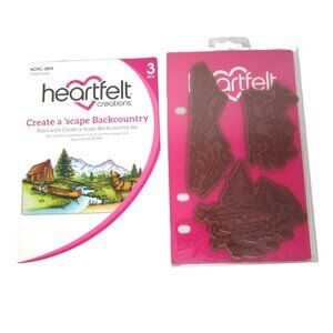 Heartfelt Creations Create a "Scape Backcountry Cling Stamps Nature Camping